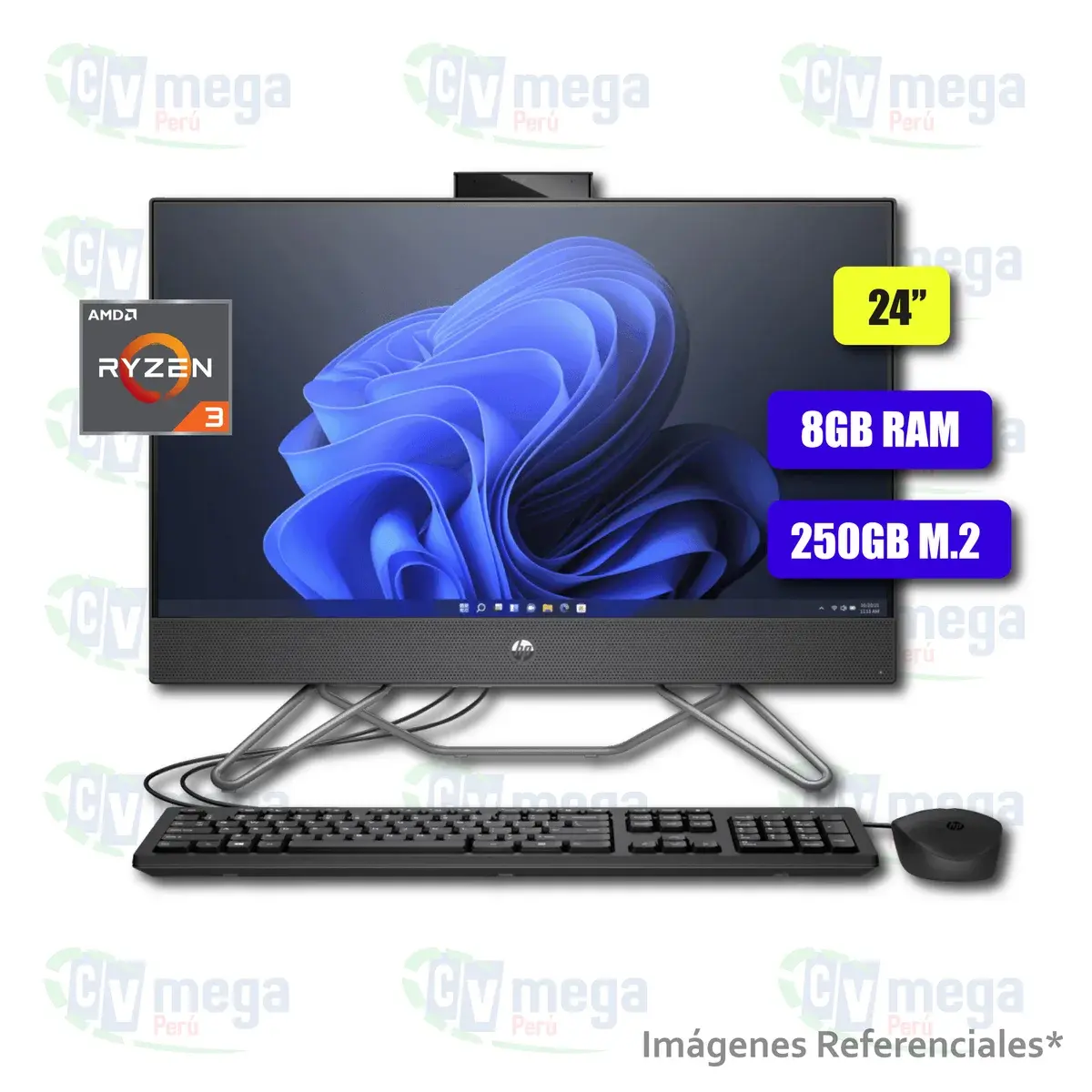 All in One HP 205 G8 semi nuevo — HP All in One en CVmega Perú