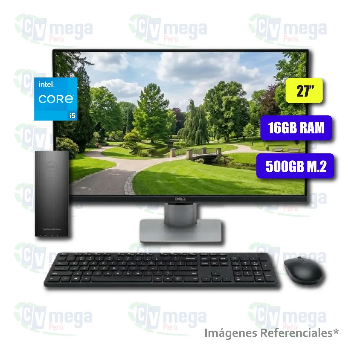 Dell OptiPlex 7090 Ultra (UFF) con monitor 27" semi nuevo — Dell Combos en CVmega Perú