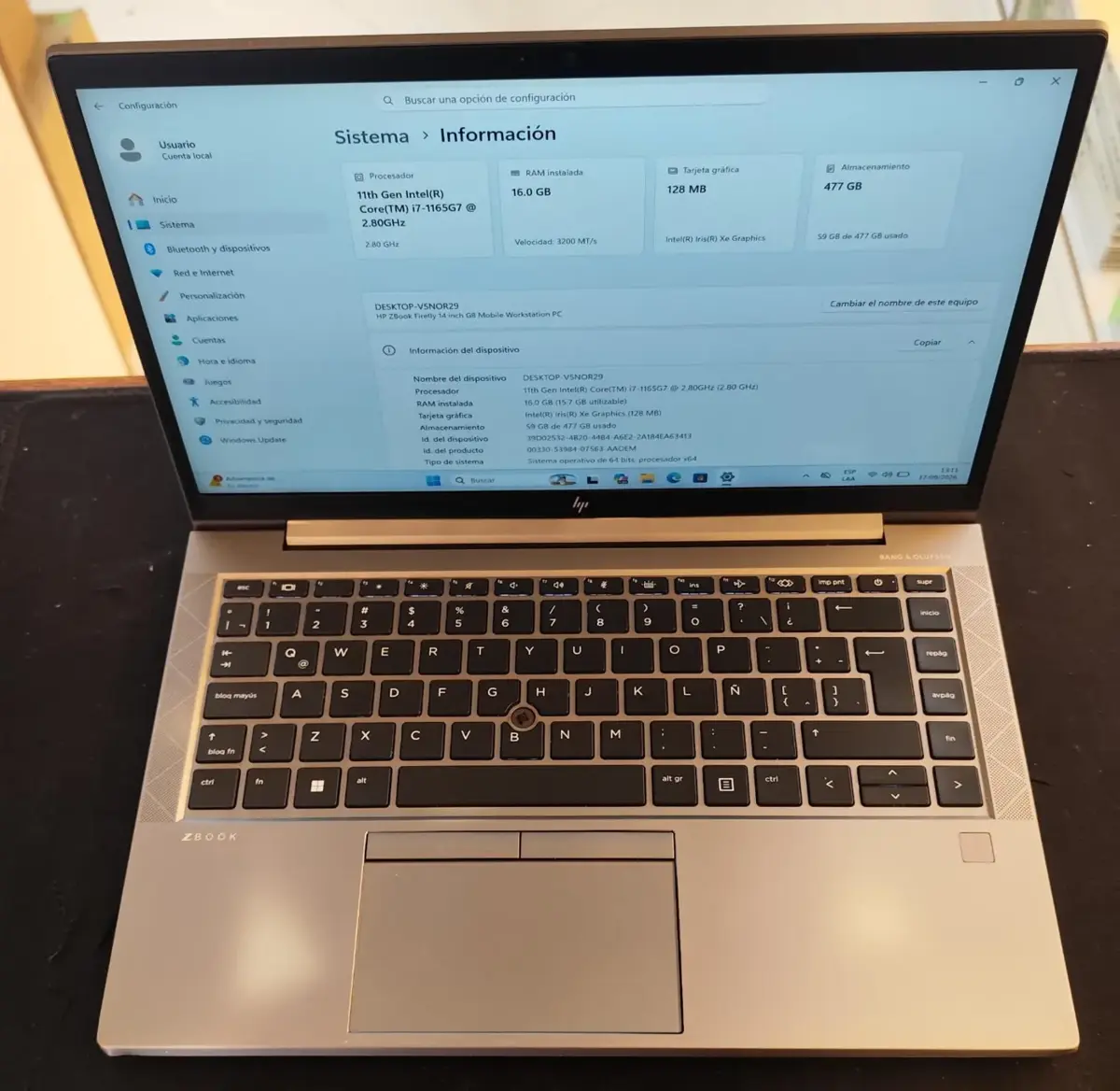 HP ZBook Firefly 14 G8, imagen 3
